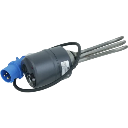 Einschraubheizkörper 3000 W für Umlauf- heizung Mod. 303, CEE-Cara-Stecker blau 3-polig