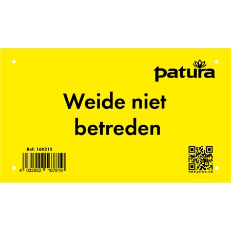 Warnschild "Weide betreten verboten" Kunststoff Mehrsprachig