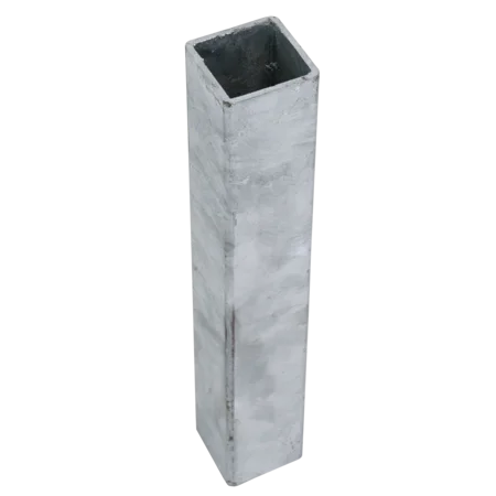 Einbauhülse für Quadratpfosten 40 mm Länge: 30 cm, Außenmaß 50 x 50 mm