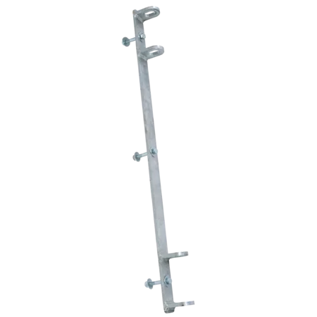 Anschraubleiste, Raster 57 cm Länge 70 cm mit angeschweißten Laschen inkl. Befestigungsmaterial