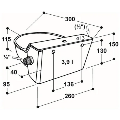 Schwimmerventilbecken Serie 130P