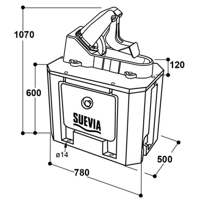 Membran-Weidepumpe Winterproof mit isoliertem Gehäuse