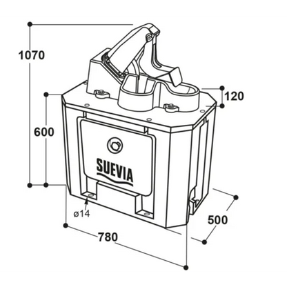 Membran-Weidepumpe Winterproof mit isoliertem Gehäuse
