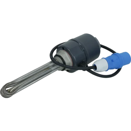Einschraubheizkörper 3000 W für Umlauf- heizung Mod. 303, CEE-Cara-Stecker blau 3-polig