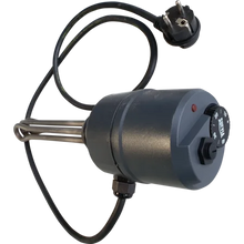 Einschraubheizkörper 3000 W mit O-Ring, Anschlusskabel mit SCHUKO-Stecker schwarz
