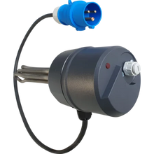 Einschraubheizkörper 3000 W für Umlauf- heizung Mod. 317, CEE-Cara-Stecker blau 3-polig, mit O-Ring