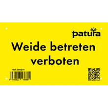 Warnschild "Weide betreten verboten" Kunststoff Mehrsprachig