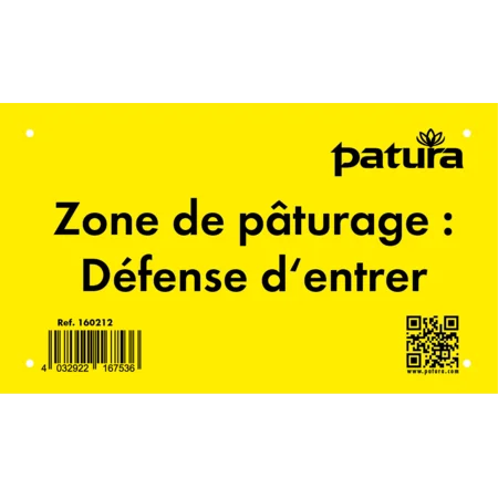 Warnschild "Weide betreten verboten" Kunststoff Mehrsprachig