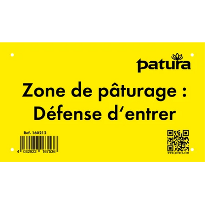 Warnschild "Weide betreten verboten" Kunststoff Mehrsprachig