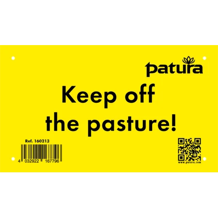 Warnschild "Weide betreten verboten" Kunststoff Mehrsprachig