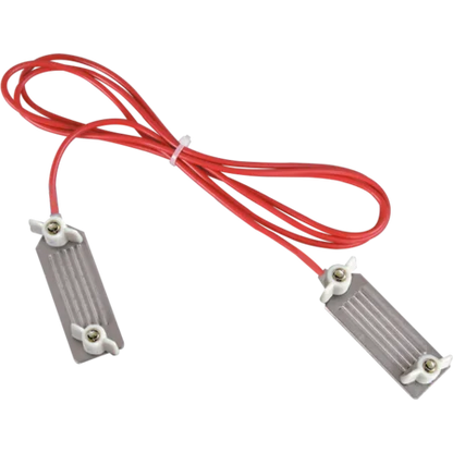 Zaunverbindungskabel Breitband Inox mit Edelstahl-Klemmplatten