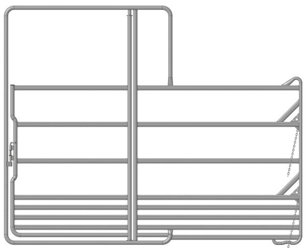 Roundpen d= 13 m mit Sicherheits-Pferde-Panels